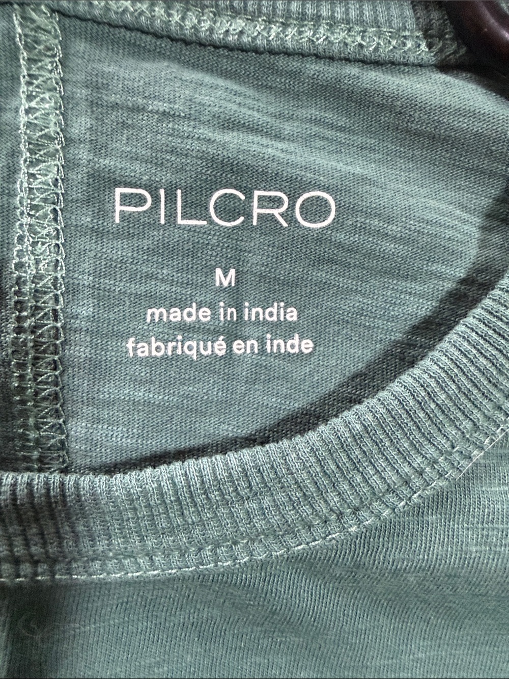 Pilcro Teal Long-Sleeve Seamed Crewneck Top - Picture 4 of 4